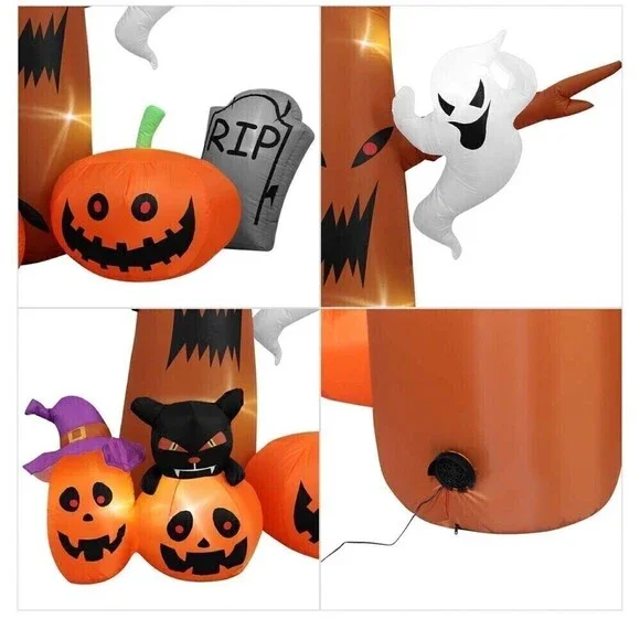 NEW 8 Ft Halloween Inflatables Dead Tree Decorations - Picture 6 of 7